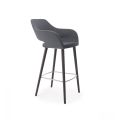 Барное кресло Club 2483 Grey/black (2483.329SG FNR008)1